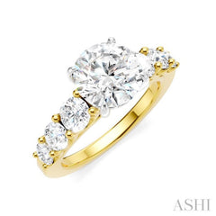 1 1/10 Ctw Round Shape Round Cut Diamond Semi-Mount Engagement Ring in 14K Yellow and White Gold 1 1/10 Ctw Round Shape Round Cut Diamond Semi-Mount Engagement Ring in 14K Yellow and White Gold