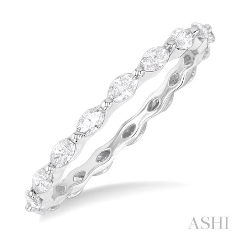 5/8 Ctw Marquise Cut Diamond Eternity Wedding Band in 14K White Gold 5/8 Ctw Marquise Cut Diamond Eternity Wedding Band in 14K White Gold