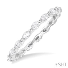 5/8 Ctw Marquise Cut Diamond Eternity Wedding Band in 14K White Gold 5/8 Ctw Marquise Cut Diamond Eternity Wedding Band in 14K White Gold