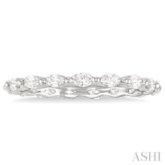 5/8 Ctw Marquise Cut Diamond Eternity Wedding Band in 14K White Gold 5/8 Ctw Marquise Cut Diamond Eternity Wedding Band in 14K White Gold