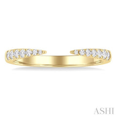 1/5 Ctw Graduated Round Cut Diamond Claw Open Fashion Ring in 14K Yellow Gold 1/5 Ctw Graduated Round Cut Diamond Claw Open Fashion Ring in 14K Yellow Gold