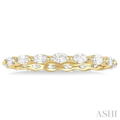 5/8 Ctw Marquise Cut Diamond Eternity Wedding Band in 14K Yellow Gold 5/8 Ctw Marquise Cut Diamond Eternity Wedding Band in 14K Yellow Gold
