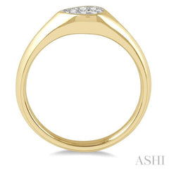 1/10 Ctw Pear Shape Lovebright Diamond Ring in 14K Yellow and White Gold 1/10 Ctw Pear Shape Lovebright Diamond Ring in 14K Yellow and White Gold