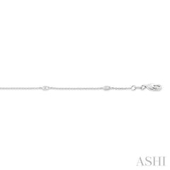 1/4 Ctw Pear Cut Diamond Station Bracelet in 14K White Gold 1/4 Ctw Pear Cut Diamond Station Bracelet in 14K White Gold