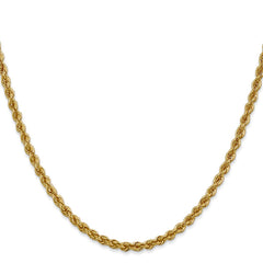 14K 20 inch 3mm Regular Rope with Lobster Clasp Chain 14K 20 inch 3mm Regular Rope with Lobster Clasp Chain