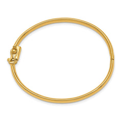 14k Polished Hinged Safety Clasp Baby Bangle 14k Polished Hinged Safety Clasp Baby Bangle