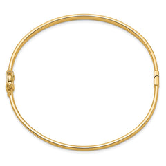 14k Polished 4.00mm Hinged Oval Bangle Bracelet 14k Polished 4.00mm Hinged Oval Bangle Bracelet