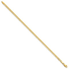 14K 7 inch 2.9mm Flat Beveled Curb with Lobster Clasp Bracelet 14K 7 inch 2.9mm Flat Beveled Curb with Lobster Clasp Bracelet