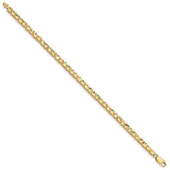 14K Polished 4mm Diamond-Cut Squares 7.25 inch Bracelet 14K Polished 4mm Diamond-Cut Squares 7.25 inch Bracelet