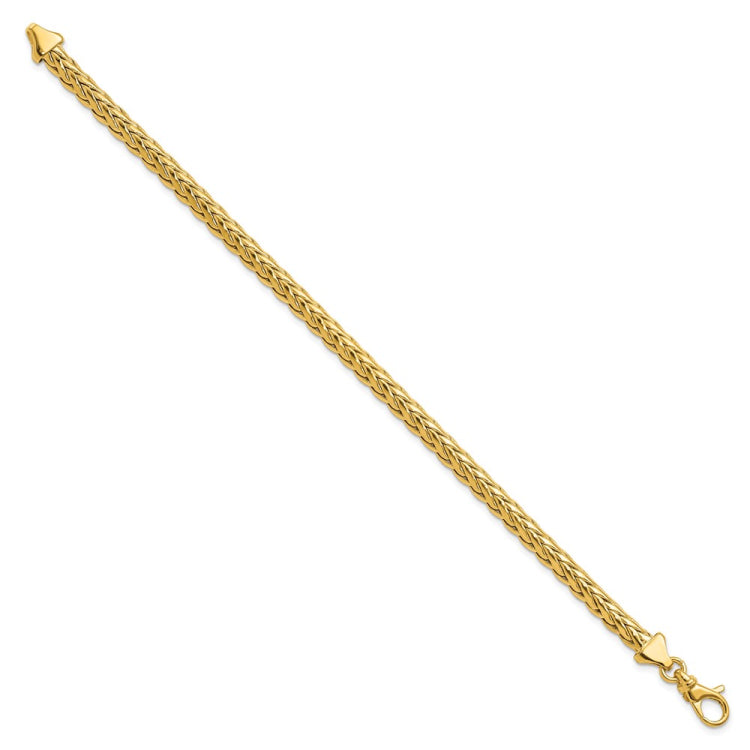 14K Polished 4.8mm Fancy Braided Link 7.5 inch Bracelet 14K Polished 4.8mm Fancy Braided Link 7.5 inch Bracelet