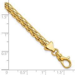 14K Polished 4.8mm Fancy Braided Link 7.5 inch Bracelet 14K Polished 4.8mm Fancy Braided Link 7.5 inch Bracelet