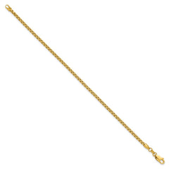 14K 8 inch 2.45mm Semi-Solid Round Box with Lobster Clasp Bracelet 14K 8 inch 2.45mm Semi-Solid Round Box with Lobster Clasp Bracelet