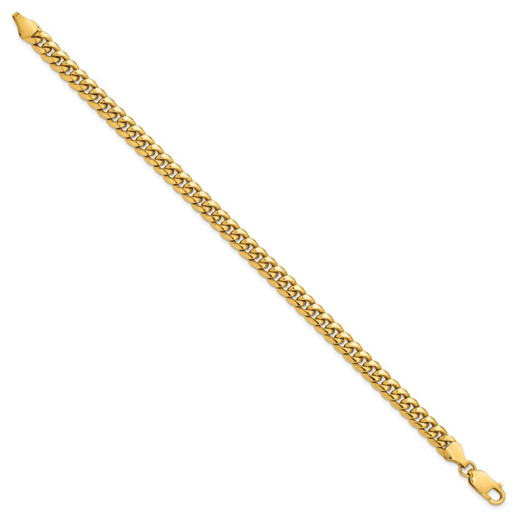 14K 8 inch 6mm Semi-Solid Miami Cuban with Lobster Clasp Bracelet 14K 8 inch 6mm Semi-Solid Miami Cuban with Lobster Clasp Bracelet