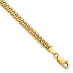 14k 3.5mm Semi-Solid Miami Cuban Chain 14k 3.5mm Semi-Solid Miami Cuban Chain