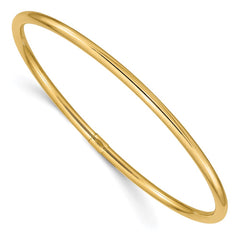 14k Polished Round Tube 3.00mm Slip-on Round Bangle Bracelet 14k Polished Round Tube 3.00mm Slip-on Round Bangle Bracelet