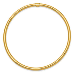 14k Polished Round Tube 3.00mm Slip-on Round Bangle Bracelet 14k Polished Round Tube 3.00mm Slip-on Round Bangle Bracelet