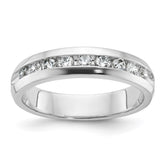 IBGoodman 14k White Gold Polished Nine Stone Men's Ring Mounting