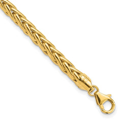 14k Polished 5.00mm Fancy Wheat Chain 8.5 inch Bracelet 14k Polished 5.00mm Fancy Wheat Chain 8.5 inch Bracelet