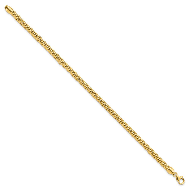 14k Polished 5.00mm Fancy Wheat Chain 8.5 inch Bracelet 14k Polished 5.00mm Fancy Wheat Chain 8.5 inch Bracelet