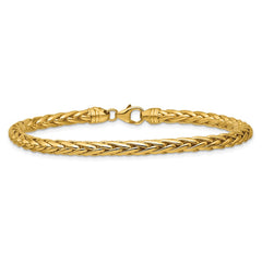 14k Polished 5.00mm Fancy Wheat Chain 8.5 inch Bracelet 14k Polished 5.00mm Fancy Wheat Chain 8.5 inch Bracelet
