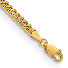 14K 7 inch 3.5mm Solid Miami Cuban Link with Lobster Clasp Bracelet 14K 7 inch 3.5mm Solid Miami Cuban Link with Lobster Clasp Bracelet