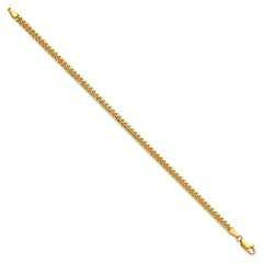 14K 7 inch 3.5mm Solid Miami Cuban Link with Lobster Clasp Bracelet 14K 7 inch 3.5mm Solid Miami Cuban Link with Lobster Clasp Bracelet