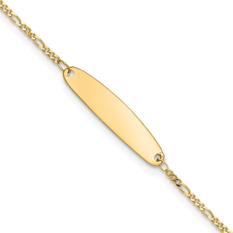 14k Madi K Figaro Baby Oval ID Bracelet 14k Madi K Figaro Baby Oval ID Bracelet
