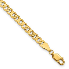 14K 7 inch 4.75mm Flat Beveled Curb with Lobster Clasp Bracelet 14K 7 inch 4.75mm Flat Beveled Curb with Lobster Clasp Bracelet