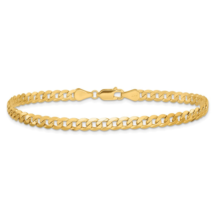 14K 7 inch 4.75mm Flat Beveled Curb with Lobster Clasp Bracelet 14K 7 inch 4.75mm Flat Beveled Curb with Lobster Clasp Bracelet