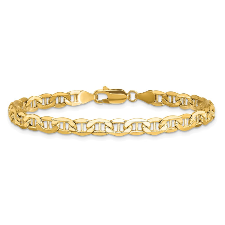 14K 8 inch 4.75mm Semi-Solid Anchor with Lobster Clasp Bracelet 14K 8 inch 4.75mm Semi-Solid Anchor with Lobster Clasp Bracelet