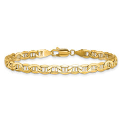 14K 8 inch 4.75mm Semi-Solid Anchor with Lobster Clasp Bracelet 14K 8 inch 4.75mm Semi-Solid Anchor with Lobster Clasp Bracelet