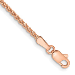 14K Rose Gold 7 inch 1.7mm Diamond-cut Spiga with Lobster Clasp Bracelet 14K Rose Gold 7 inch 1.7mm Diamond-cut Spiga with Lobster Clasp Bracelet
