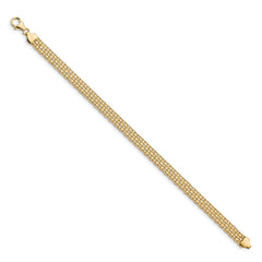 14k Polished 6.2mm Fancy Bismark Link 7.5 inch Bracelet 14k Polished 6.2mm Fancy Bismark Link 7.5 inch Bracelet