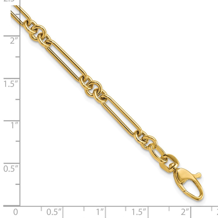 14K Polished Fancy Figaro Link 7.5 inch Bracelet 14K Polished Fancy Figaro Link 7.5 inch Bracelet