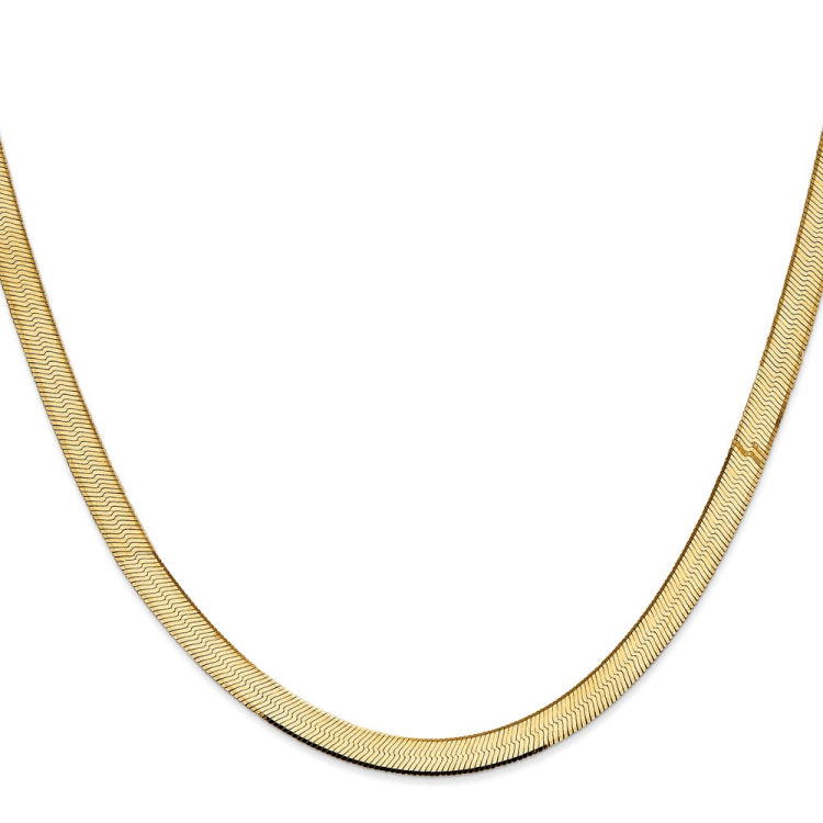 14K 20 inch 5.5mm Silky Herringbone with Lobster Clasp Chain 14K 20 inch 5.5mm Silky Herringbone with Lobster Clasp Chain