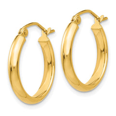 14k 2.75x18mm Polished Tube Hoop Earrings 14k 2.75x18mm Polished Tube Hoop Earrings