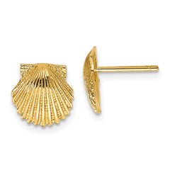 14k Scallop Shell Post Earrings 14k Scallop Shell Post Earrings
