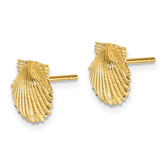 14k Scallop Shell Post Earrings 14k Scallop Shell Post Earrings