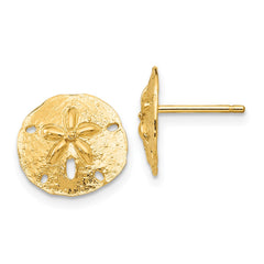 14k Sand Dollar Post Earrings 14k Sand Dollar Post Earrings