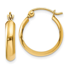 14k Polished 3.5mm Hoop Earrings 14k Polished 3.5mm Hoop Earrings
