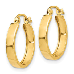14k 3x14mm Polished Hoop Earrings 14k 3x14mm Polished Hoop Earrings