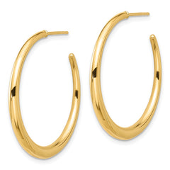 14K Polished Hoop Post Earrings 14K Polished Hoop Post Earrings