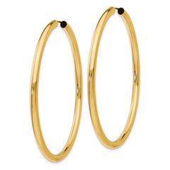 14k 3.00x55mm Polished Endless Tube Hoop Earrings 14k 3.00x55mm Polished Endless Tube Hoop Earrings