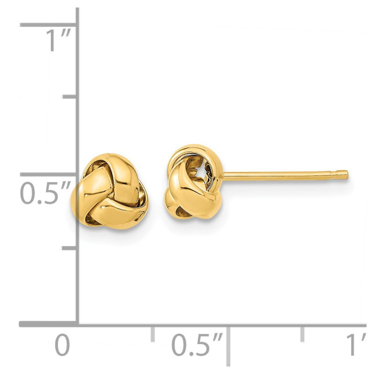 14k Gold Polished Love Knot Post Earrings 14k Gold Polished Love Knot Post Earrings