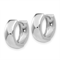 14k White Gold Polished Hinged Hoop Earrings 14k White Gold Polished Hinged Hoop Earrings