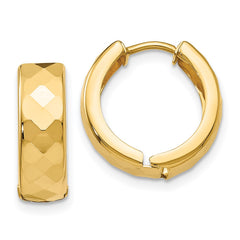 14k Textured Hinged Hoop Earrings 14k Textured Hinged Hoop Earrings