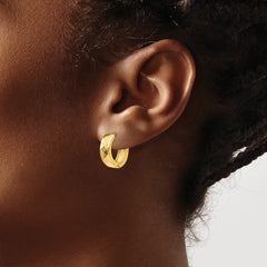 14k Textured Hinged Hoop Earrings 14k Textured Hinged Hoop Earrings