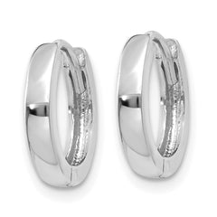 14k White Gold 1.8mm Round Hinged Hoop Earrings 14k White Gold 1.8mm Round Hinged Hoop Earrings