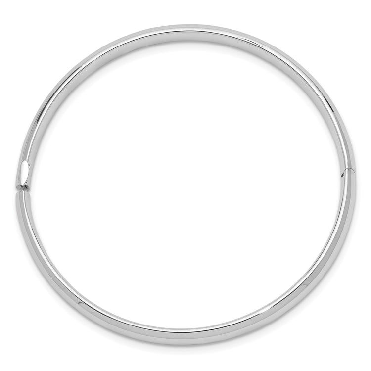 14k 3/16 White Gold Hinged Baby Bangle 14k 3/16 White Gold Hinged Baby Bangle