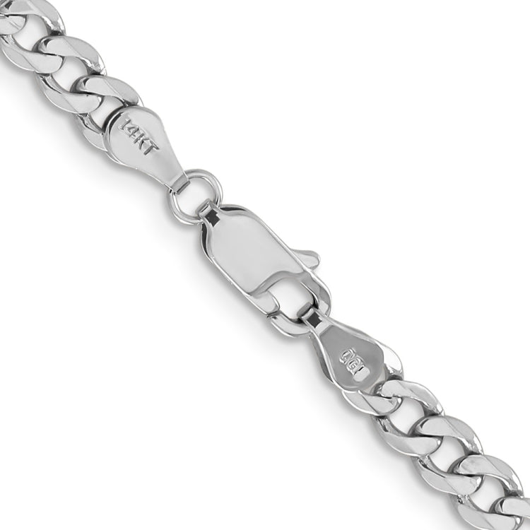 14K White Gold 20 inch 4.5mm Flat Figaro with Lobster Clasp Chain 14K White Gold 20 inch 4.5mm Flat Figaro with Lobster Clasp Chain